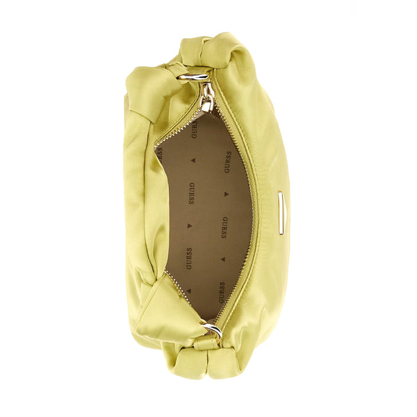 Guess - mini borsa a mano velina in satin chartreuse - hweg87650 | Italystation.com - Shop Now at italystation.com