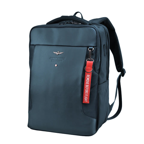 Aeronautica Militare - Laptop Backpack Bolt Blue - AM495 - BLUE