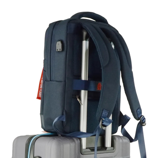 Aeronautica Militare - Laptop Backpack Bolt Blue - AM495 - BLUE