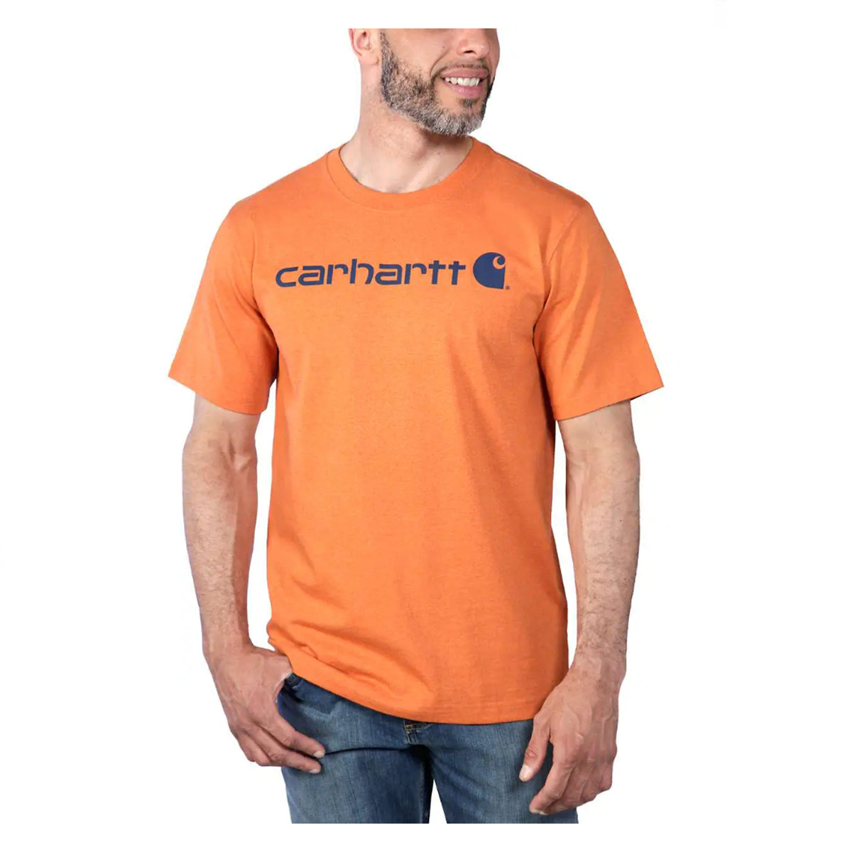 Carhartt - T-Shirt Logo Graphic Marmalade Heather - 103361 - MARMALADE/HEATHER