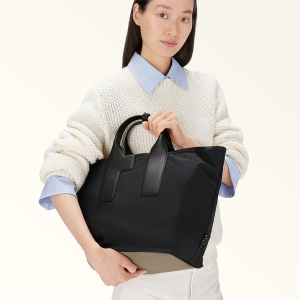 Furla - Borsa a mano Piuma L Nero Vetiver - WB01249BX3050 - NERO+VETIVER