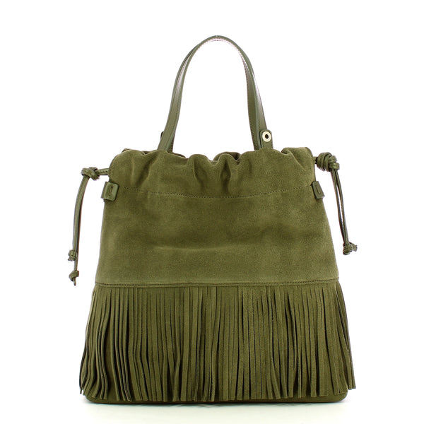 Iuntoo - sacca frange piccola verde - 174013 - verde | Italystation.com - Shop Now at italystation.com