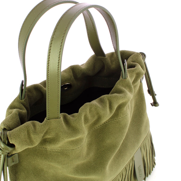 Iuntoo - sacca frange piccola verde - 174013 - verde | Italystation.com - Shop Now at italystation.com