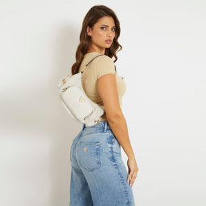 Guess - borsa a spalla eco gemma taupe - hweyg839517 - taupe | Italystation.com - Shop Now at italystation.com