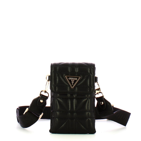 Guess - porta cellulare latona black - hwqg9211810 - black | Italystation.com - Shop Now at italystation.com