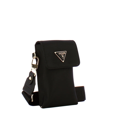 Guess - porta cellulare latona black - hwyy9211810 - black | Italystation.com - Shop Now at italystation.com