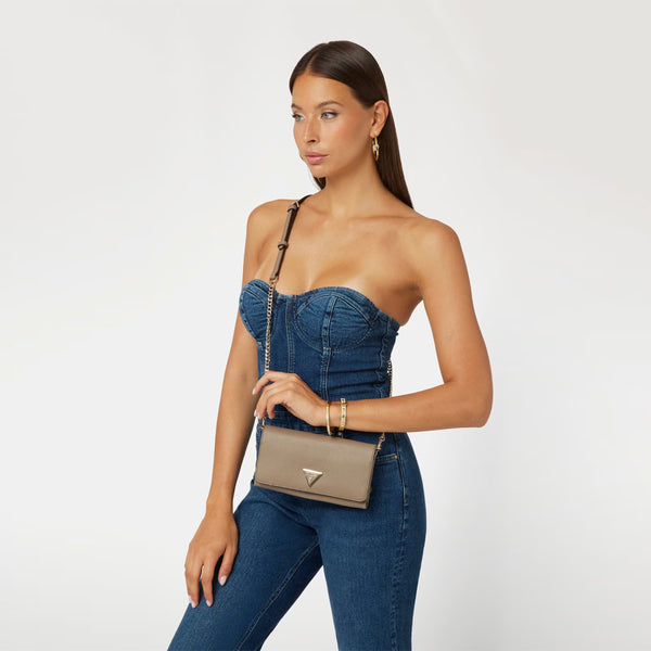 Guess - Clutch Noelle Dark Taupe HWZG7879750 DARK/TAUPE | Italystation.com Shop Now at italystation.com