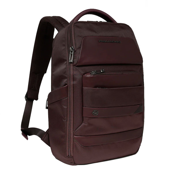 Piquadro - Zaino Nevet Porta PC 14" Bordeaux - CA6490W132 - B | Italystation.com - Shop Now at italystation.com