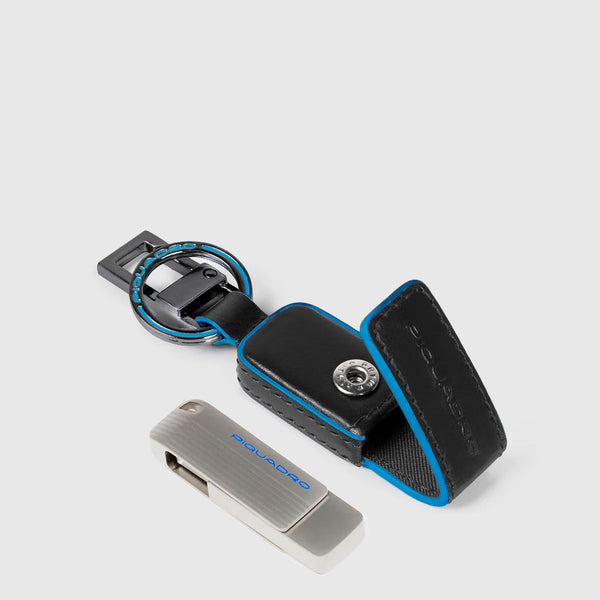 Piquadro - Keychain with USB pen Nero - AC6567B2 - NERO
