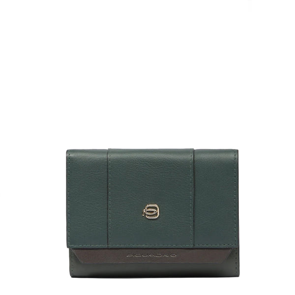 Piquadro - Portafoglio Circle Grande Verde Verde2 PD5216W92 | Italystation.com Shop Now at italystation.com