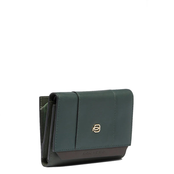 Piquadro - Portafoglio Circle Grande Verde Verde2 PD5216W92 | Italystation.com Shop Now at italystation.com