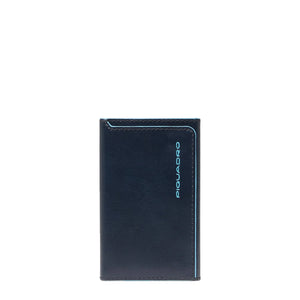 Piquadro - Card Holder with Sliding System Blue Square Blu2 - PP6513B2BLR - BLU2