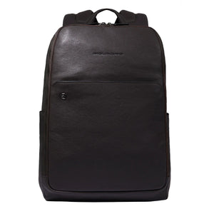 Piquadro - Zaino Porta PC Black Square 15.6" Testa Di Moro | Italystation.com Shop Now at italystation.com