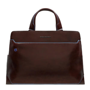 Piquadro - Cartella Porta PC Blue Square 15.6" Mogano CA659 | Italystation.com Shop Now at italystation.com