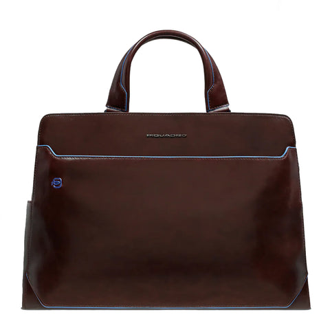 Piquadro - Cartella Porta PC Blue Square 15.6" Mogano CA659 | Italystation.com Shop Now at italystation.com