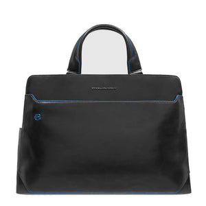 Piquadro - Cartella Porta PC Blue Square 15.6" Nero CA6590B | Italystation.com Shop Now at italystation.com
