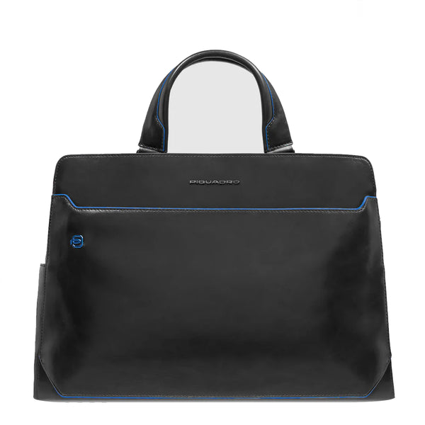 Piquadro - Cartella Porta PC Blue Square 15.6" Nero CA6590B | Italystation.com Shop Now at italystation.com