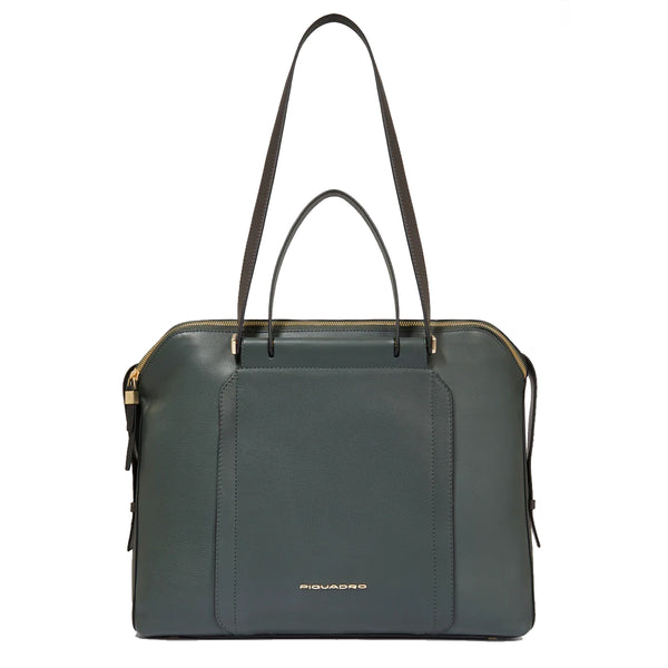 Piquadro - Borsa Porta PC Circle 14.0 BD4574W92 VERDE/VER | Italystation.com Shop Now at italystation.com