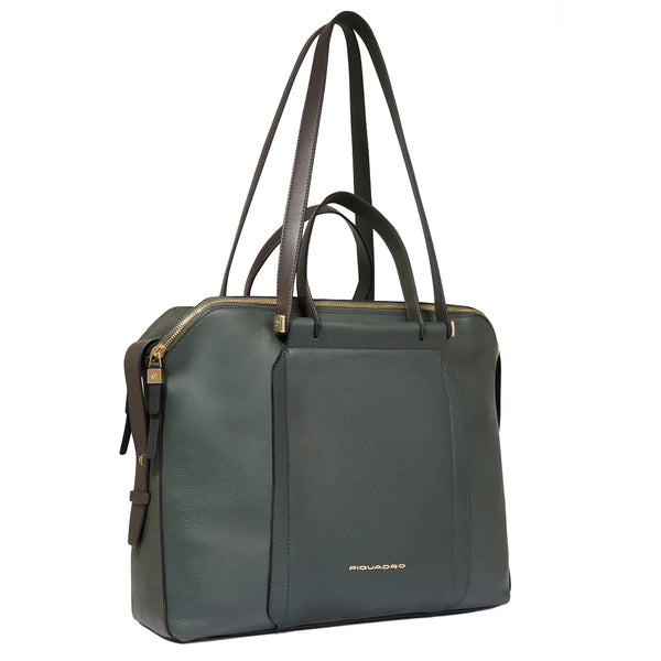 Piquadro - Borsa Porta PC Circle 14.0 BD4574W92 VERDE/VER | Italystation.com Shop Now at italystation.com
