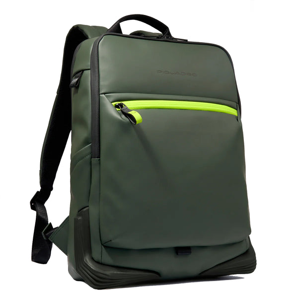 Piquadro - Corner 2.0 15.6" Verde Laptop Backpack - CA6465C2OW - VERDE