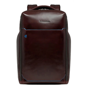 Piquadro - Zaino Porta PC Blue Square 15.6" Mogano CA6593B2 | Italystation.com Shop Now at italystation.com