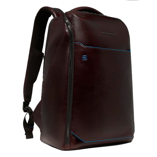 Piquadro - Zaino Porta PC Blue Square 15.6" Mogano CA6593B2 | Italystation.com Shop Now at italystation.com