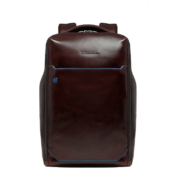 Piquadro - Zaino Porta PC Blue Square 14" Mogano CA6591B2 | Italystation.com Shop Now at italystation.com