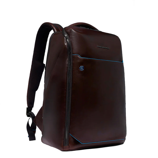 Piquadro - Zaino Porta PC Blue Square 14" Mogano CA6591B2 | Italystation.com Shop Now at italystation.com