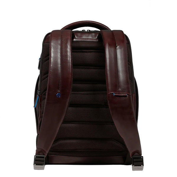 Piquadro - Zaino Porta PC Blue Square 14" Mogano CA6591B2 | Italystation.com Shop Now at italystation.com