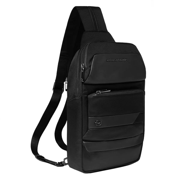 Piquadro - Monospalla Nevet Nero - CA6486W132 - NERO | Italystation.com - Shop Now at italystation.com
