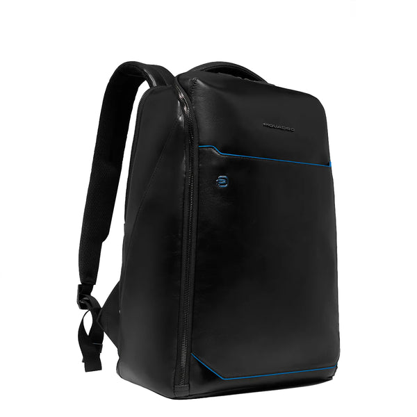 Piquadro - Zaino Porta PC Blue Square 14" Nero CA6591B2 N | Italystation.com Shop Now at italystation.com
