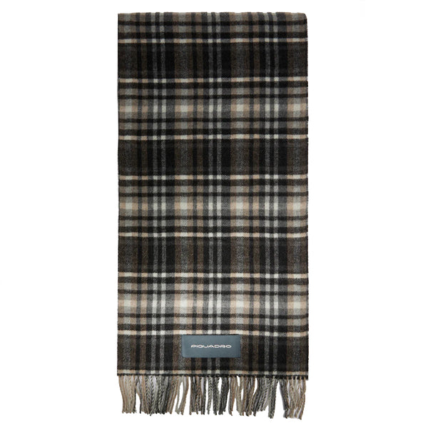 Piquadro - Sciarpa Cima Nero Grigio - SC6585SC22 - NERO/GRIGI | Italystation.com - Shop Now at italystation.com