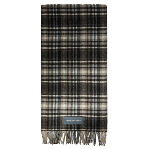Piquadro - Sciarpa Cima Nero Grigio - SC6585SC22 - NERO/GRIGI | Italystation.com - Shop Now at italystation.com