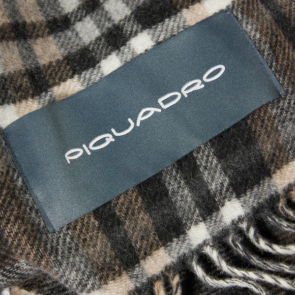 Piquadro - Sciarpa Cima Nero Grigio - SC6585SC22 - NERO/GRIGI | Italystation.com - Shop Now at italystation.com