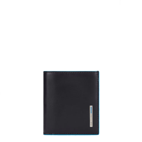Piquadro - Portafoglio Verticale RFID Blu Square PU5963B2R | Italystation.com Shop Now at italystation.com