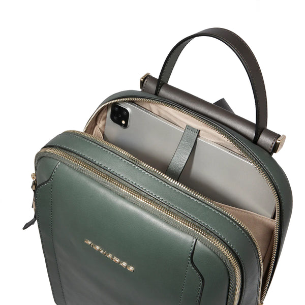 Piquadro - Zaino Circle Porta PC 12.9" Verde Verde2 CA5566W | Italystation.com Shop Now at italystation.com