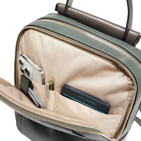 Piquadro - Zaino Circle Porta PC 12.9" Verde Verde2 CA5566W | Italystation.com Shop Now at italystation.com