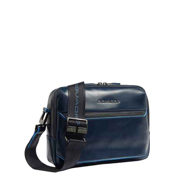 Piquadro - Tracolla Orizzontale Blue Square Blu2 CA6588B2 | Italystation.com Shop Now at italystation.com