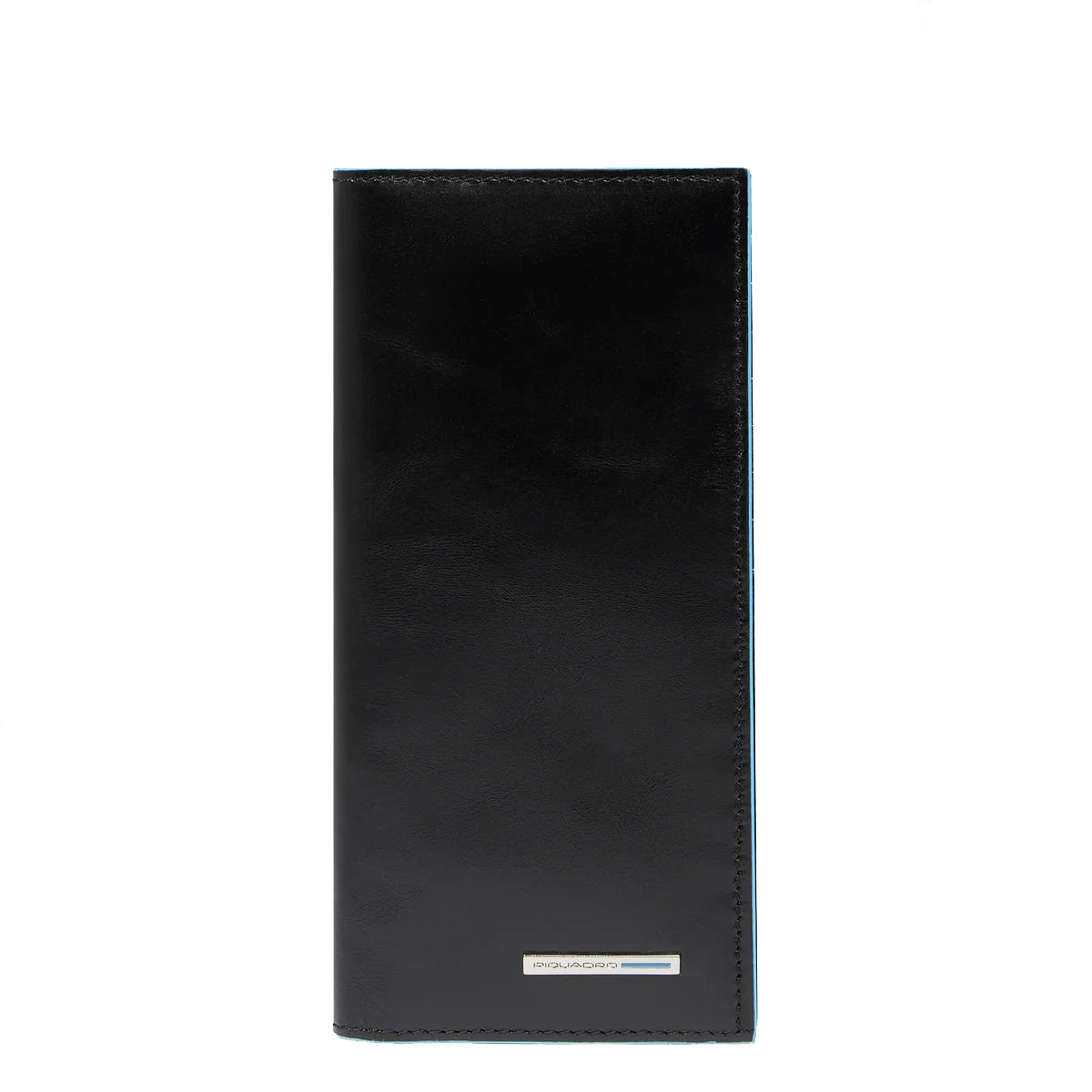 Piquadro - Portafoglio Verticale Grande Blue Square Nero PU | Italystation.com Shop Now at italystation.com