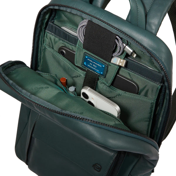 Piquadro - Zaino Liko Porta PC 14" Verde CA6442W131 VERDE | Italystation.com Shop Now at italystation.com