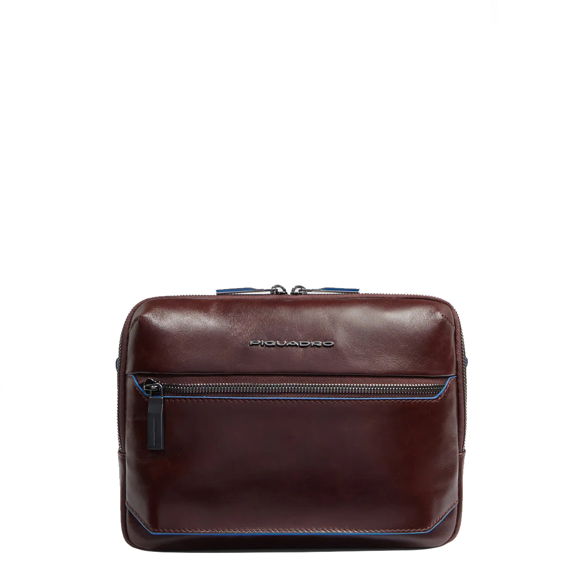 Piquadro - Tracolla Orizzontale Blue Square Mogano CA6588B2 | Italystation.com Shop Now at italystation.com