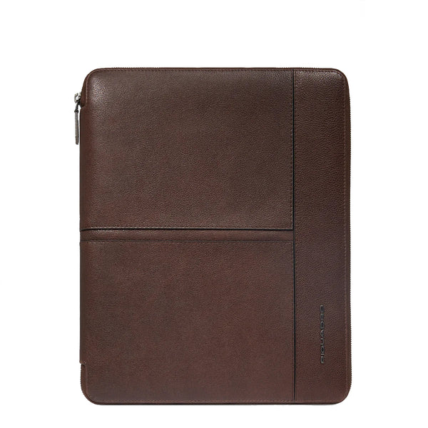 Piquadro - Portablocco Zip Around Hedley Testa Di Moro PB54 | Italystation.com Shop Now at italystation.com