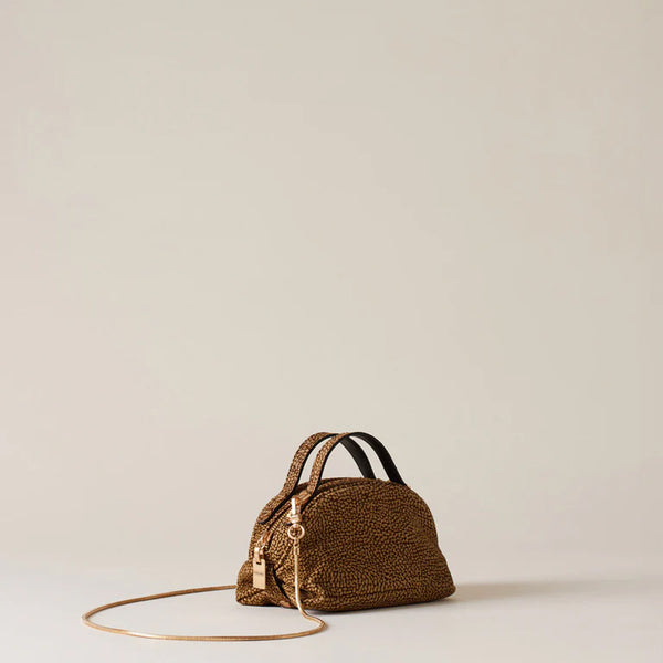 Borbonese - Mini Sexy OP Naturale Bowling Bag - 923328684 - OP/NATURALE
