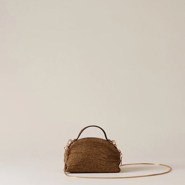 Borbonese - Mini Sexy OP Naturale Bowling Bag - 923328684 - OP/NATURALE