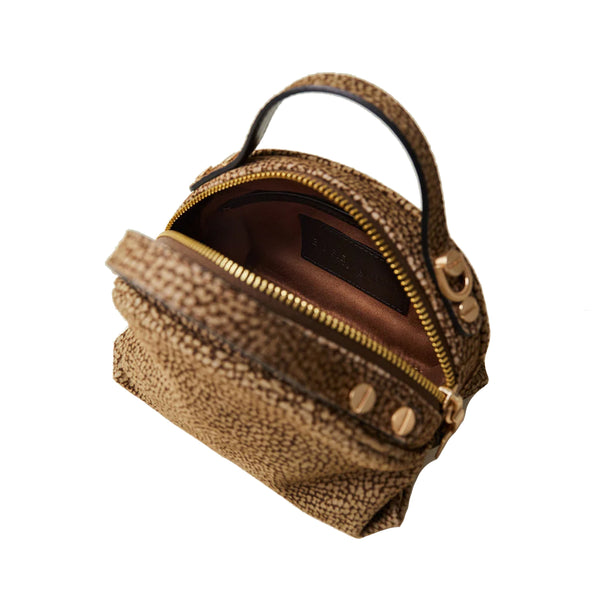 Borbonese - Mini Sexy OP Naturale Bowling Bag - 923328684 - OP/NATURALE