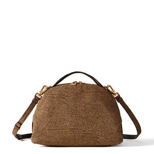 Borbonese - Sexy Bag Small OP Naturale Handbag in suede - 923329684 - OP/NATURALE