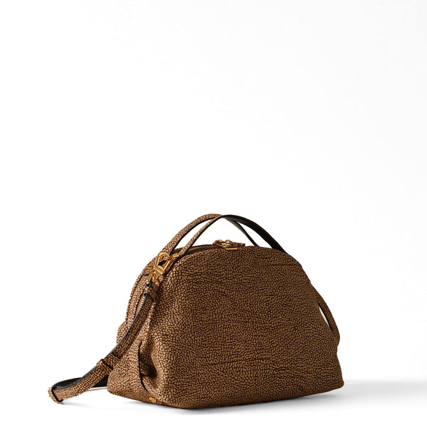 Borbonese - Sexy Bag Small OP Naturale Handbag in suede - 923329684 - OP/NATURALE