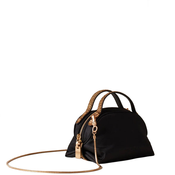 Borbonese - Mini Sexy Bag Nero OP Naturale - 923323AZ1 - NERO/OP/NATURALE