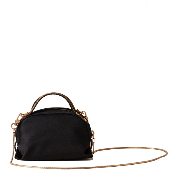 Borbonese - Mini Sexy Bag Nero OP Naturale - 923323AZ1 - NERO/OP/NATURALE