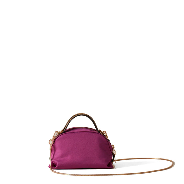 Borbonese - Mini Sexy Bag Amarone OP Naturale - 923323AZ1 - AMARONE/OP/NATURALE